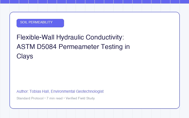 Flexible-Wall Hydraulic Conductivity: ASTM D5084 Permeameter Testing in Clays